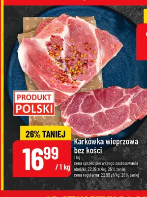 Karkówka wieprzowa bez kości promocja w POLOmarket