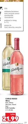 Wino czerwone Sweet Red Carlo Rossi promocja w Kaufland
