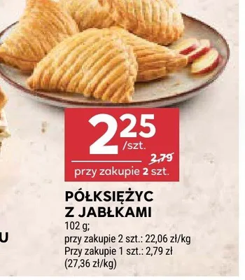Półksiężyc z jabłkami promocja w Stokrotka
