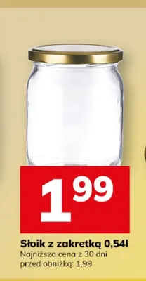 Słoik z zakrętką 0,54 l promocja w Hitpol
