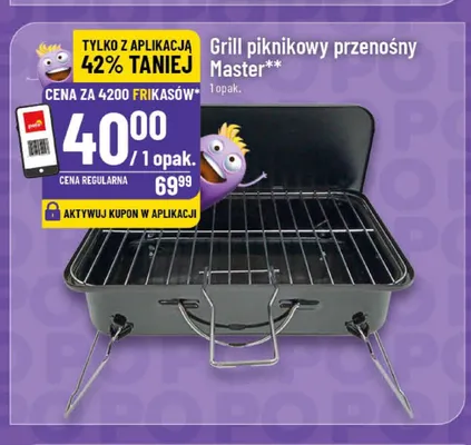 Grill piknikowy przenośny Master promocja w POLOmarket
