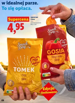 Chipsy paprykowe Gosia Snack Day promocja w Lidl