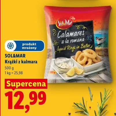 Krążki z kalmara Calamares a la romana Squid Rings in Batter Sol&Mar promocja w Lidl