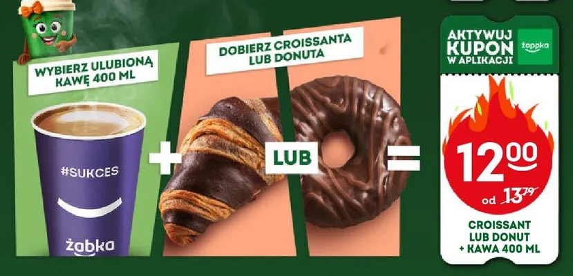 Zestaw Kawa 400ml + Croissant promocja w Żabka