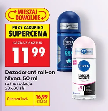 Dezodorant roll-on Nivea promocja w Biedronka