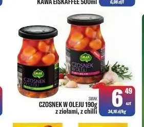Czosnek w oleju z chilli Smak promocja w Tomi Markt