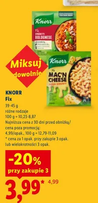 Fix Mac'n Cheese Knorr promocja w Lidl