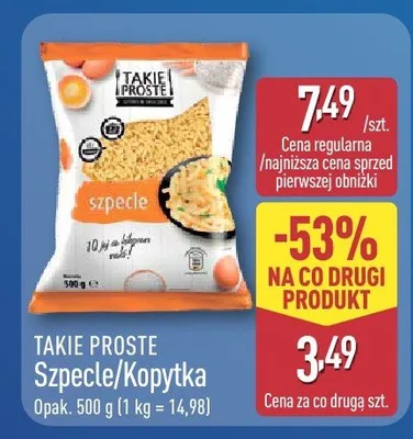Szpecle/kopytka promocja w Aldi