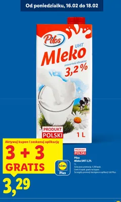 Mleko UHT 3,2% promocja w Lidl