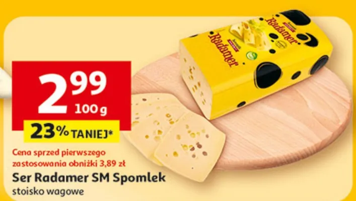 Ser Radamer SM Spomlek stoisko wagowe promocja w Auchan