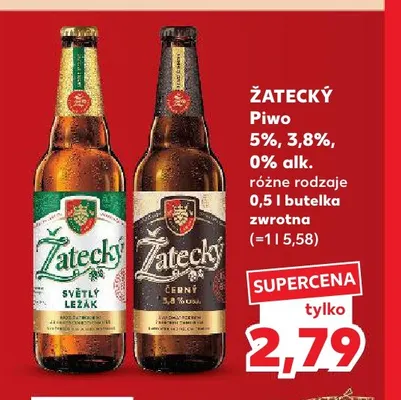 Piwo Žatecký Světlý Ležák promocja w Kaufland