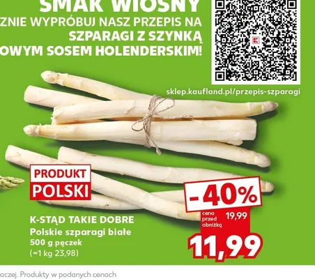 Szparagi białe K-Stąd Takie Dobre polskie promocja w Kaufland