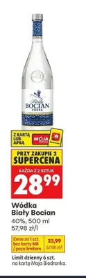 Wódka Biały Bocian promocja w Biedronka