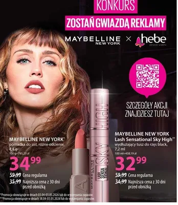 Wydłużający tusz do rzęs black promocja w Hebe