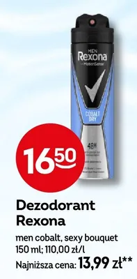 Dezodorant Rexona men cobalt, sexy bouquet promocja w Żabka