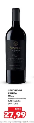 Wino czerwone wytrawne Senorio De Paniza promocja w Kaufland