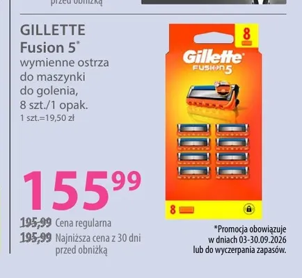 Wymienne ostrza do maszynki do golenia Gillette Fusion 5 promocja w Hebe