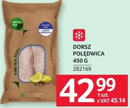 Dorsz polędwica promocja w Selgros