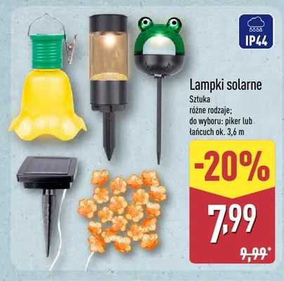 Lampki solarne piker promocja w Aldi