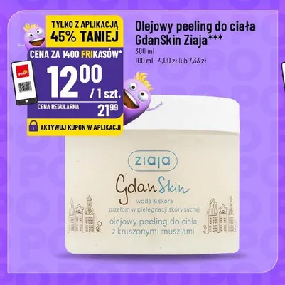 Olejowy peeling do ciała GdanSkin Ziaja promocja w POLOmarket
