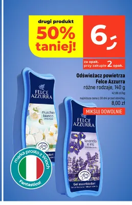 Odświeżacz powietrza Felce Azzurra Muschio Bianco promocja w Dealz