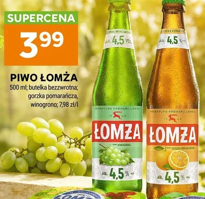 Piwo Łomża Gorzka Pomarańcza promocja w Stokrotka