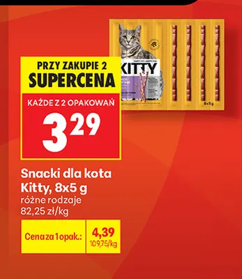 Snacki dla kota Kitty 8-pak promocja w Biedronka