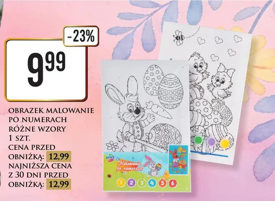 Obrazek malowanie po numerach różne wzory Dino promocja w Dino