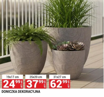 Doniczka dekoracyjna 31x27 cm promocja w Merkury Market