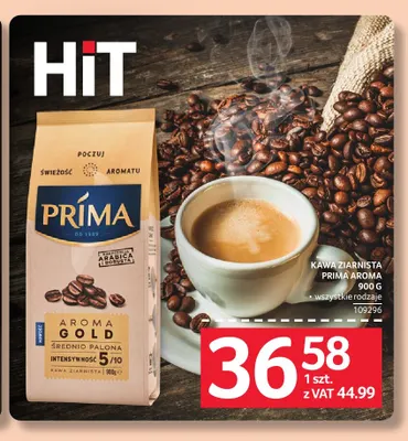 Kawa ziarnista Prima Aroma promocja w Selgros