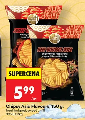 Chipsy Asia Flavours beef bulgogi promocja w Biedronka