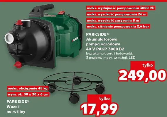 Wózek na rośliny promocja w Kaufland