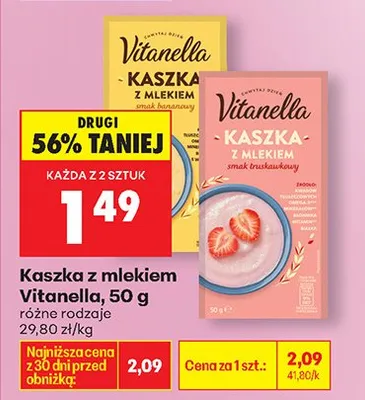Kaszka z mlekiem różne rodzaje promocja w Biedronka