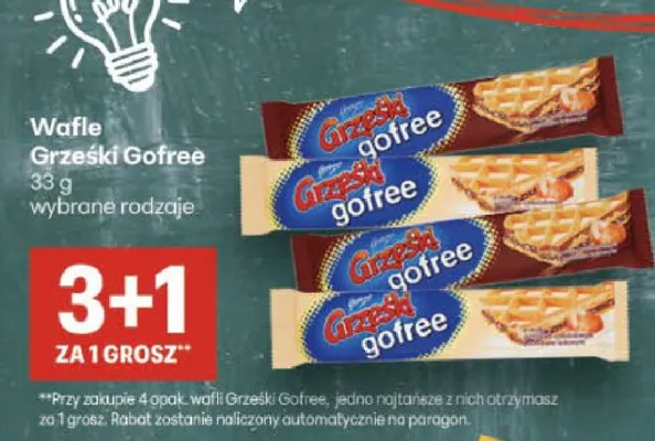 Wafle Grześki Gofree promocja w Delikatesy Centrum