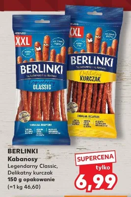 Kabanosy Berlinki Delikatny Kurczak promocja w Kaufland
