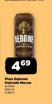 Piwo Dębowe Dojrzałe Mocne promocja w Netto