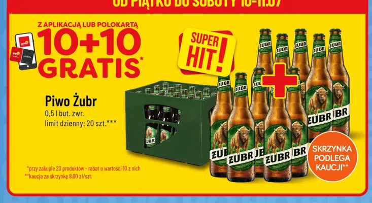 Piwo Żubr promocja w POLOmarket