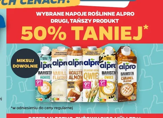 Napój owsiany Alpro Barista promocja w Netto