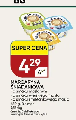 Margaryna Śniadaniowa o smaku maślanym promocja w Chata Polska