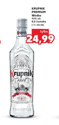 Wódka Krupnik Premium promocja w Kaufland