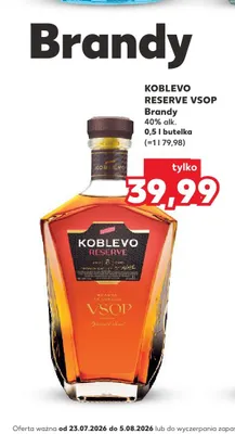 Brandy Koblevo Reserve VSOP promocja w Kaufland