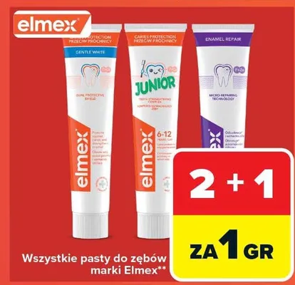 Pasta do zębów różne rodzaje promocja w Carrefour Market