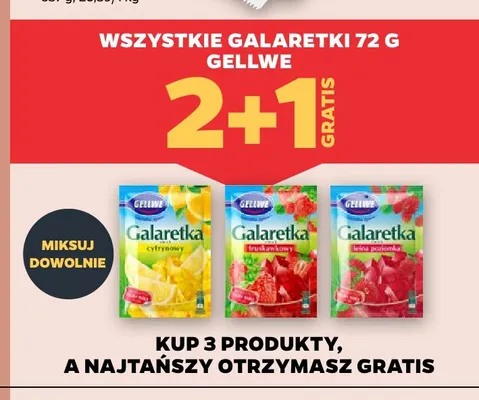 Galaretka leśna poziomka Gellwe promocja w Netto