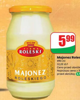 Majonez Roleskiego promocja w Dino