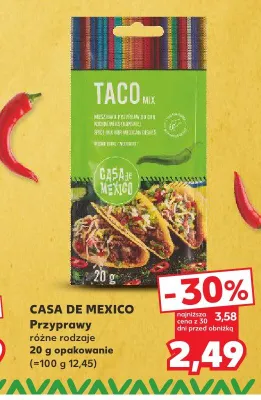 Przyprawa Taco Mix Casa de Mexico promocja w Kaufland