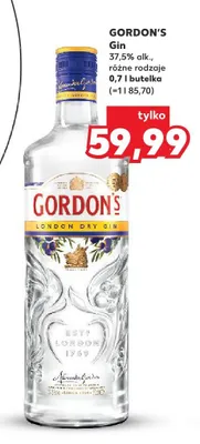 Gin Gordon's London Dry 37,5% promocja w Kaufland