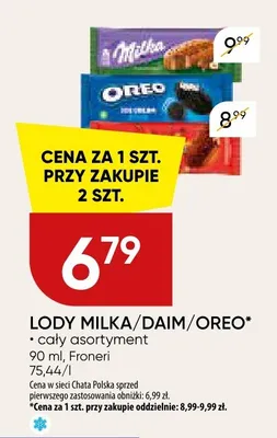 Lody Milka promocja w Chata Polska