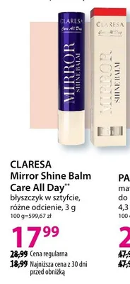 Błyszczyk w sztyfcie Mirror Shine Balm Care All Day promocja w Hebe