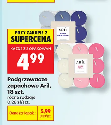 Podgrzewacze zapachowe Aril promocja w Biedronka