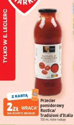 Przecier pomidorowy Rustica promocja w Leclerc